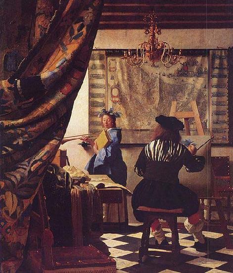 VERMEER VAN DELFT, Jan The Allegory of Painting -or- The Art of Painting